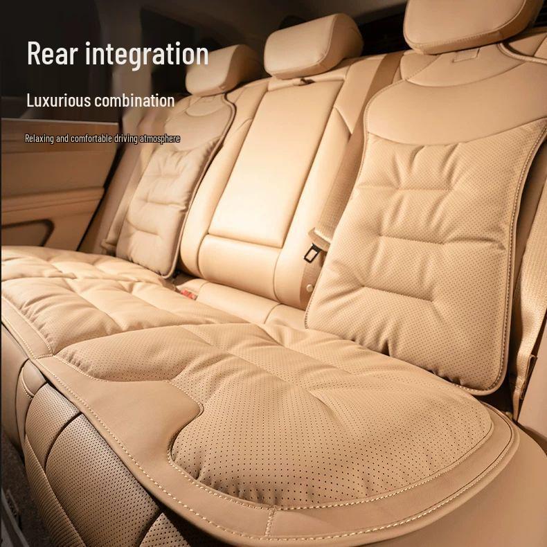 Nappa Leather All-Season Car Seat Cushion for Model 3 - Rear Seat