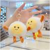 Egg Plush Waffle Toy Keychain Cartoon Pendant Bag Decorations Toy Gift Kids