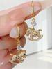 Light Luxury Shiny Zircon Horse Drop Earrings for Women Elegant Long Tassel Animal Horse Earrings Aesthetic Party Jewelry Gifts