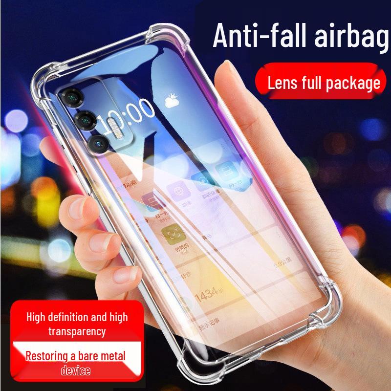 

Прозрачный защитный чехол-подушка безопасности для realme GT/Neo/2T/3/5/6SE/7Pro Airbag Shockproof Transparent Soft Case