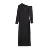 Fashion Style Winter New Women's Clothing Stylish Versatile Asymmetric Nylon Length Dress 1198460 800