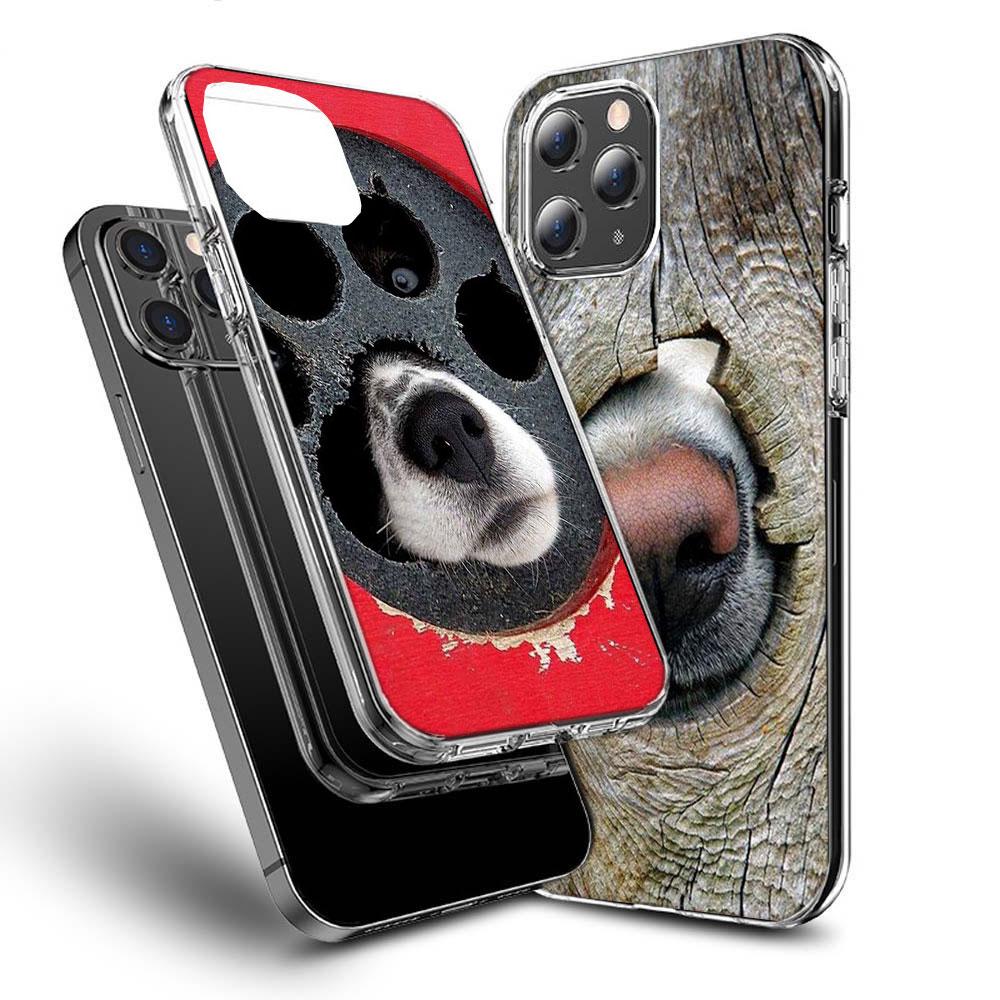 Show You Its Cute Dog Nose Phone Case For Iphone 16E 15 Pro 14 Plus 17E 16 17 Pro Max Air 11 12 13 Mini Shockproof Capa Cute