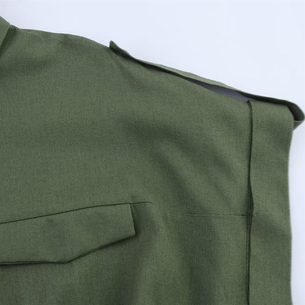 2025 Spring/Summer Women's Slim Fit Lapel Shirt with Tie-Up Decoration