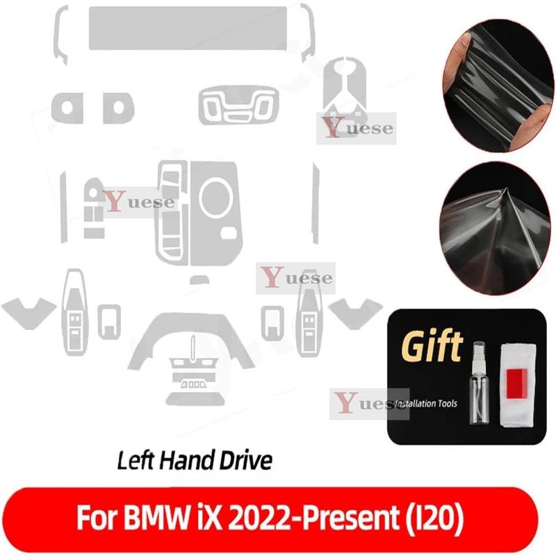 For BMW iX M60 I20 -2025 Car Interior Center Console Transparent TPU Protective Film Anti-scratch Sticker