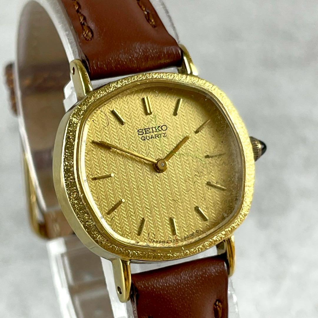 

[USED] 14K/Working/SEIKO Exceline Quartz Wristwatch