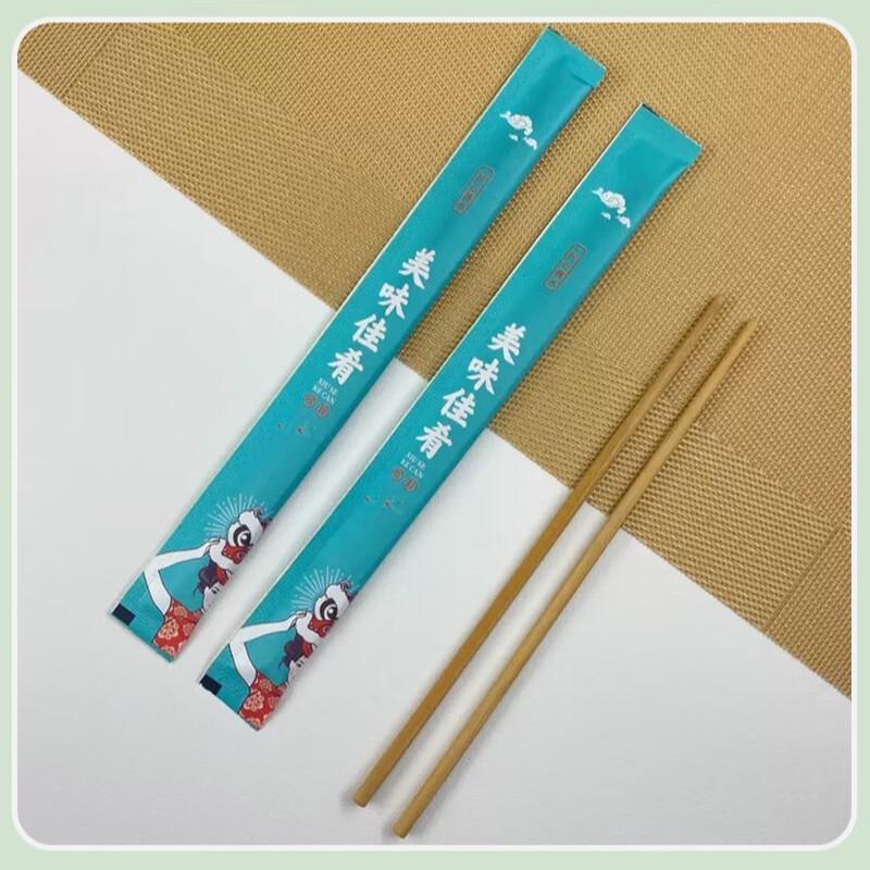 Einzeln verpackte karbonisierte Bambus Einweg-Essstäbchen