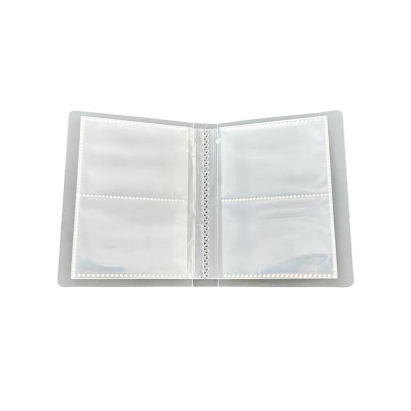 Transparent Frosted Card Album - Single, 2, 3, or 4 Grid Options for Student Star Collectibles (3-Inch Cards)