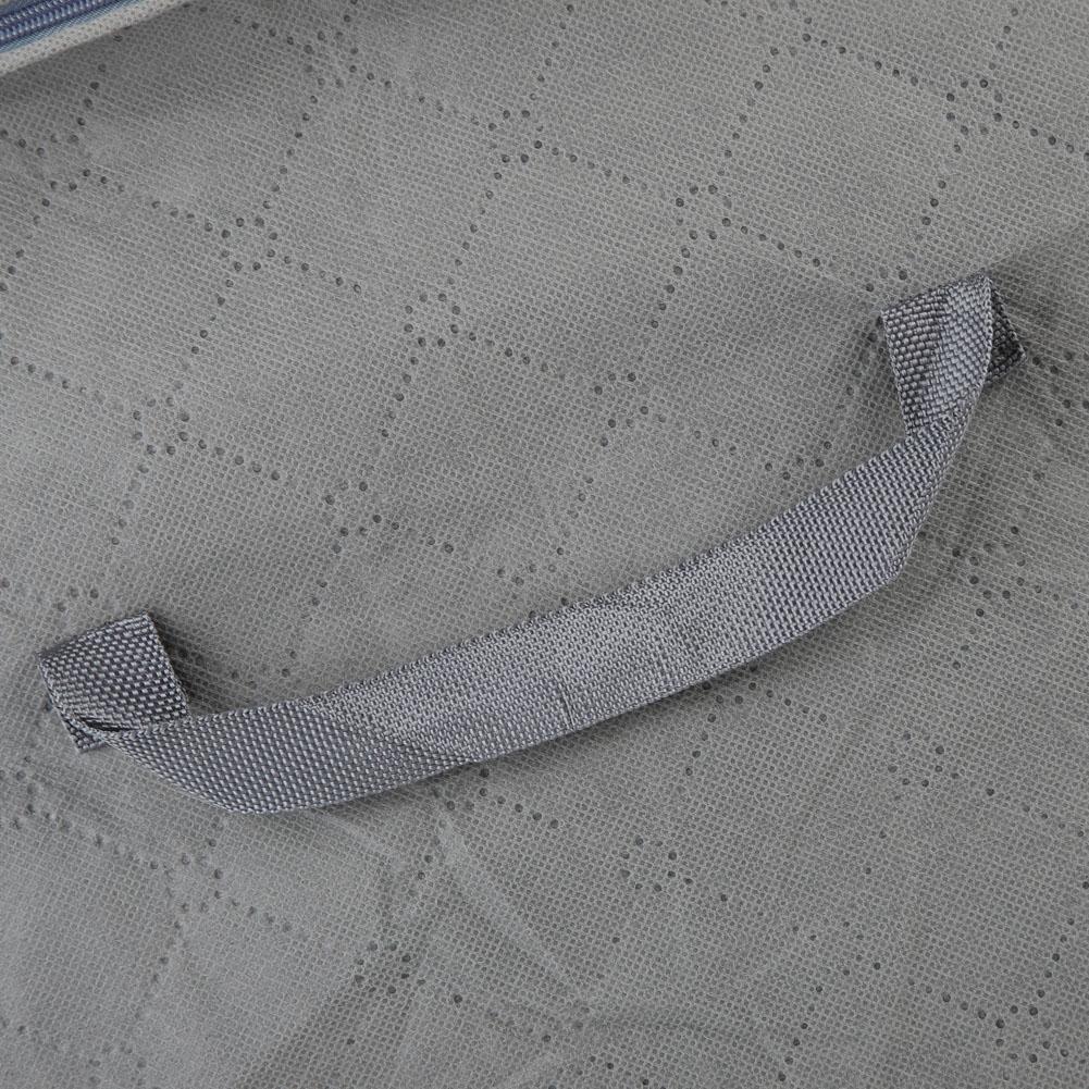 Bamboo Carbon Fibre Storage Bag with Zipper Large Durable Foldable for Clothes