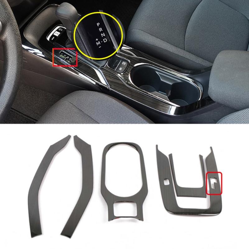 LHD For Toyota Corolla E210      2024 2025 Hybrid steel Car Central Console Gear Shift water cup Panel Trim