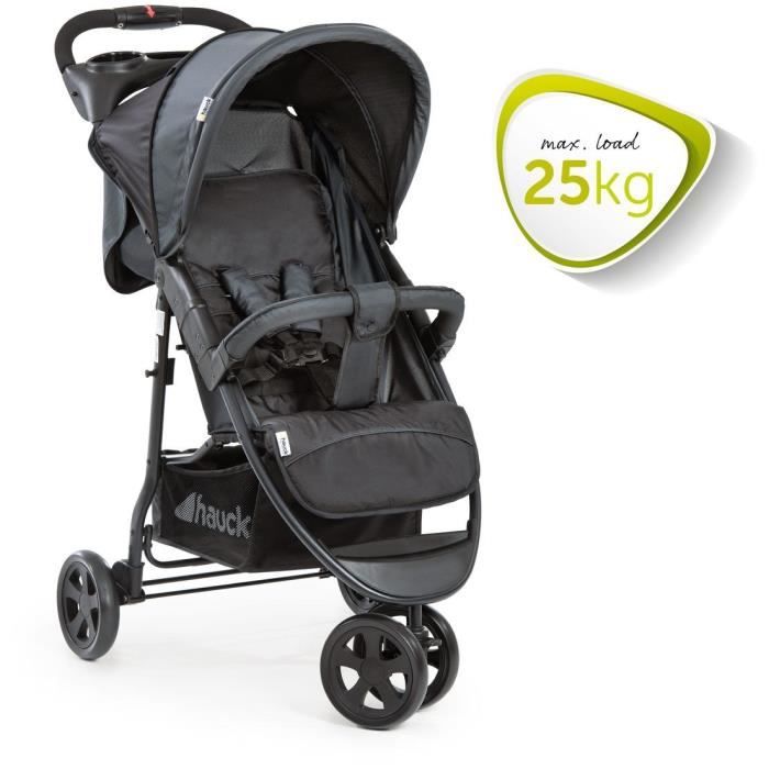 HAUCK - Poussette compacte - CITI NEO II - 3 roues - Caviar / Stone