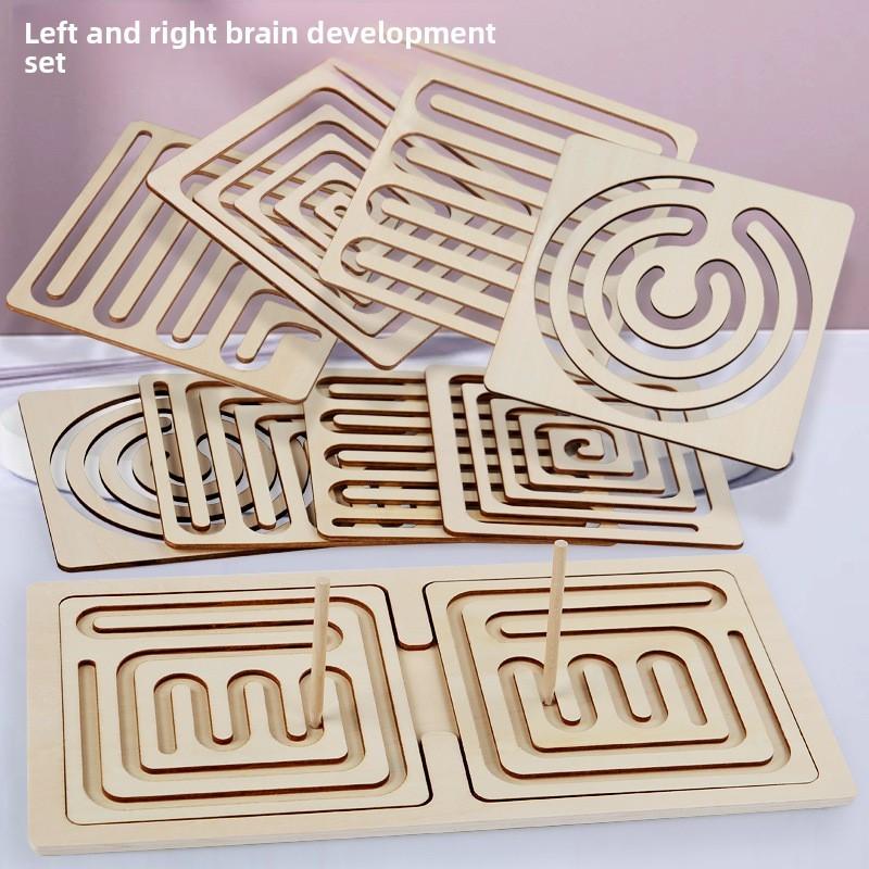 Kids Brain Training Wooden Toy For Full Brain Thinking And Enhancement Attention