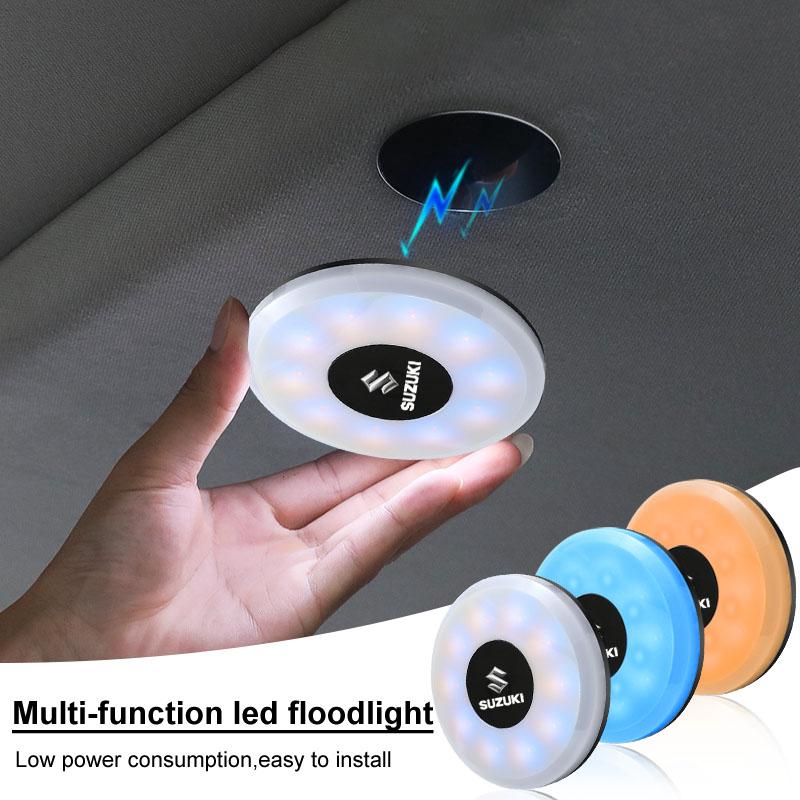 Magnet Base Ceiling Car LED Touch Light Car Interior Lighting Reading Light for Suzuki Jimny Samurai S-Cross GW250 Swift XL-7 ALTO IGNIS Accessories