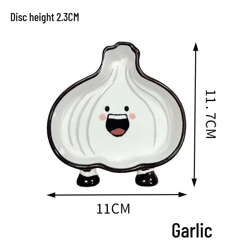 Cute Cartoon Ceramic Vegetable Dipping Dish