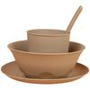 Biodegradable Rice Husk Tableware Set: Bowl & Plate - Ideal for Picnics, Weddings, Banquets.