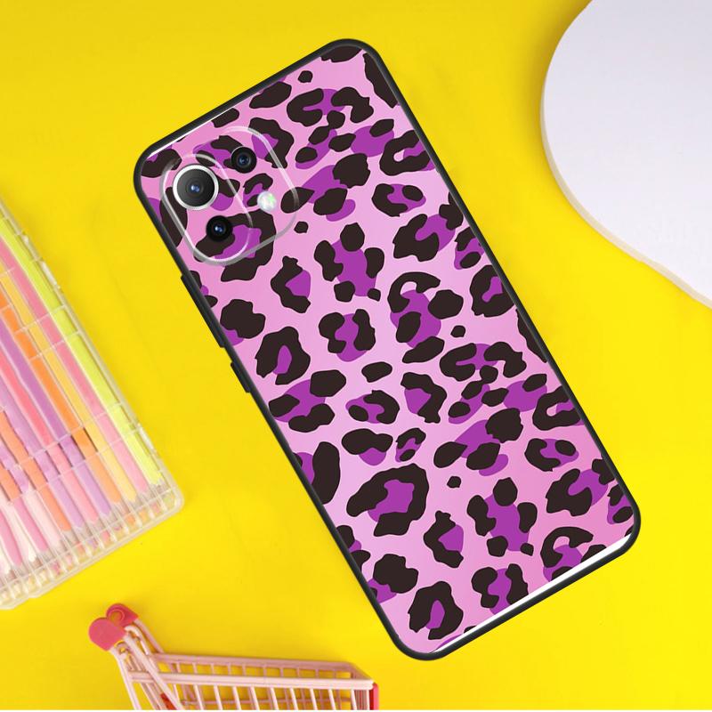 Leopard Print Effect Texture Cover For Xiaomi 14 Ultra 13 11T 12T 13T 14T Pro POCO X6 X7 Pro X3 X5 F3 F5 F6 M6 Pro Case