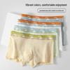 Youkeshu Men's 7A Antibacterial Cotton Boxer Briefs 3-Pack