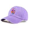 HUNTR/X Anime Girls Embroidered Baseball Cap, Vintage Washed Cotton Adjustable Dad Hat, Unisex Casual Sun Hat for Fans