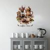Adesivo Murale Tazza da Caffè Tè Rimovibile Stacca e Attacca Latte Decorazioni Murali Adesivi Cartello Caffè Divertente per Cucina Casa Ufficio