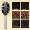 Anti Static Boar Bristle Hair Brush Macaron Hairdressing Comb Air Cushion Comb  Scalp Massage