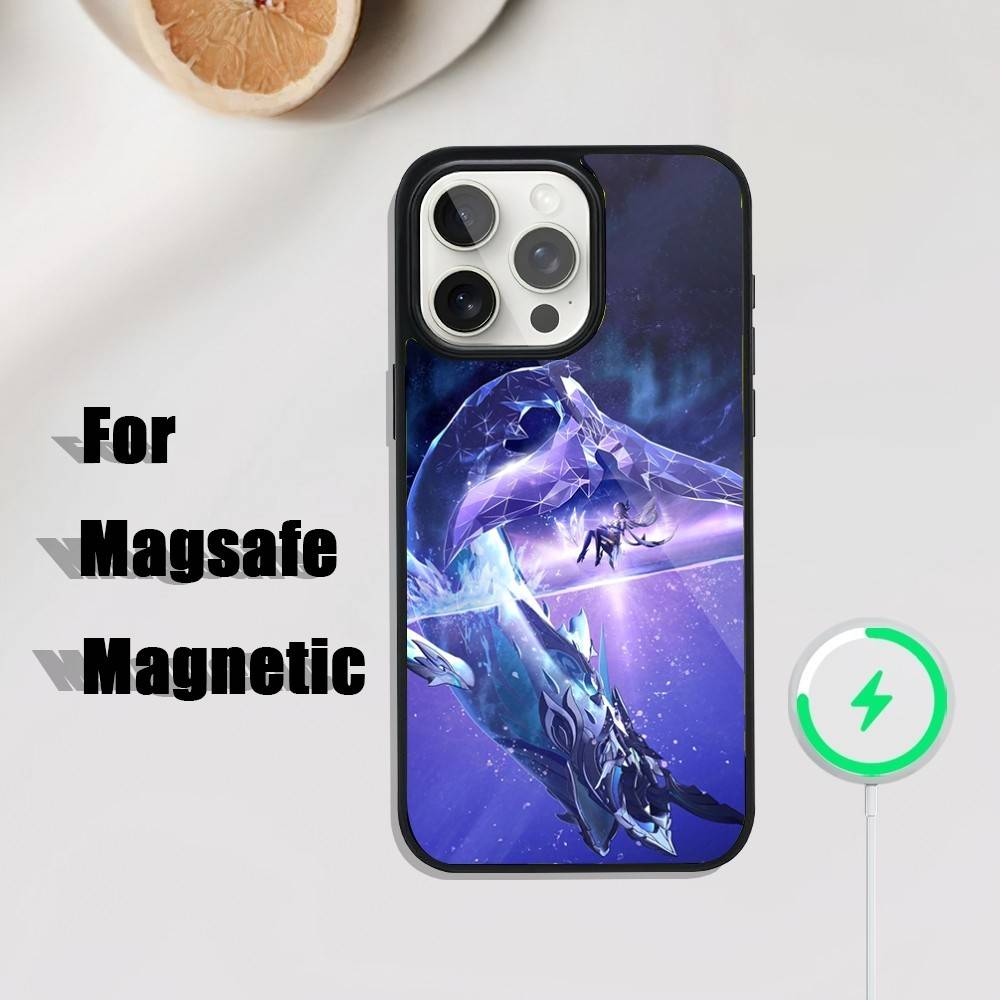 

Skirk Genshin Impact Phone Case For iPhone 17,16,15,14,13,12,11,Pro,Max,Plus,Mini,SE4,E Magnetic Magsafe Wireless Charging iPhone17