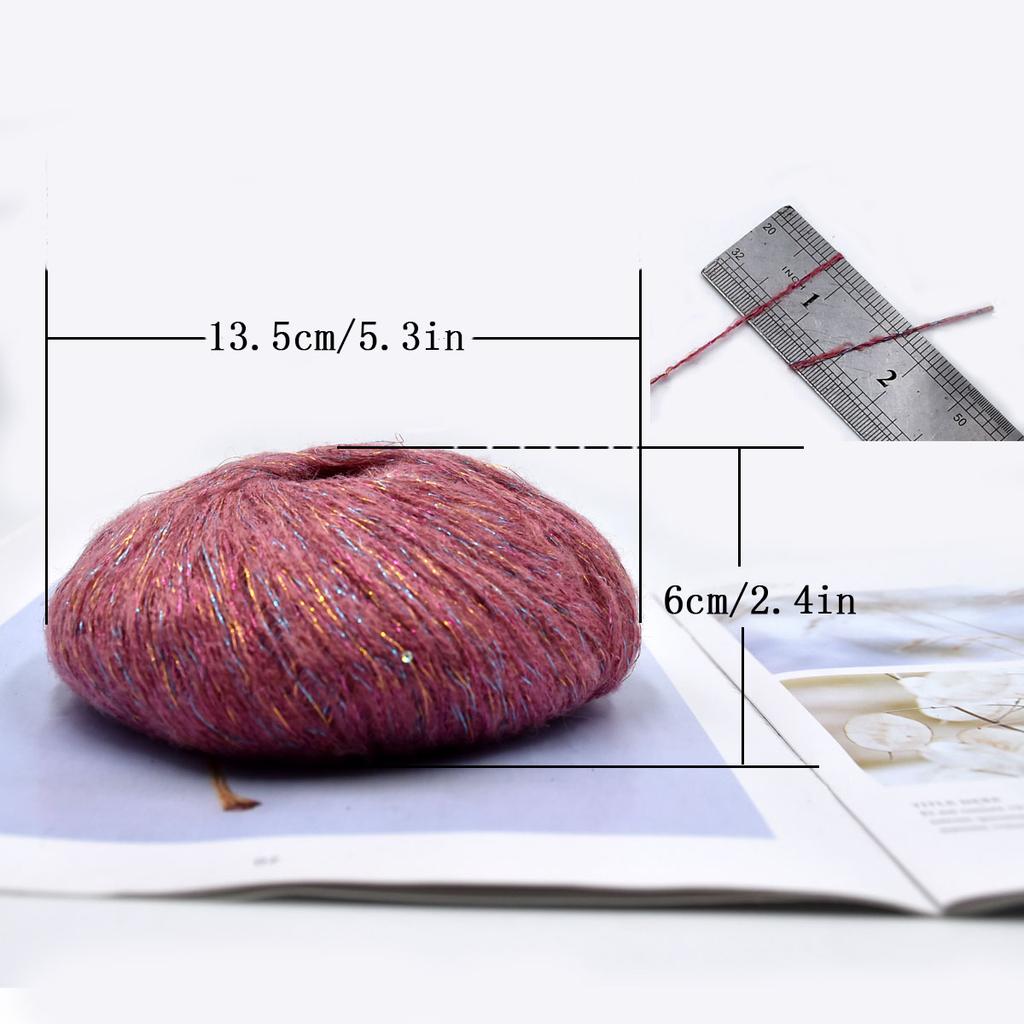 6pcs 300g/10.56oz  Acrylic Yarn Soft & Luxurious Knitting Crochet Yarn for Amigurumi Scarves Hats Machine Washable DIY Craft Yarn for Beginners
