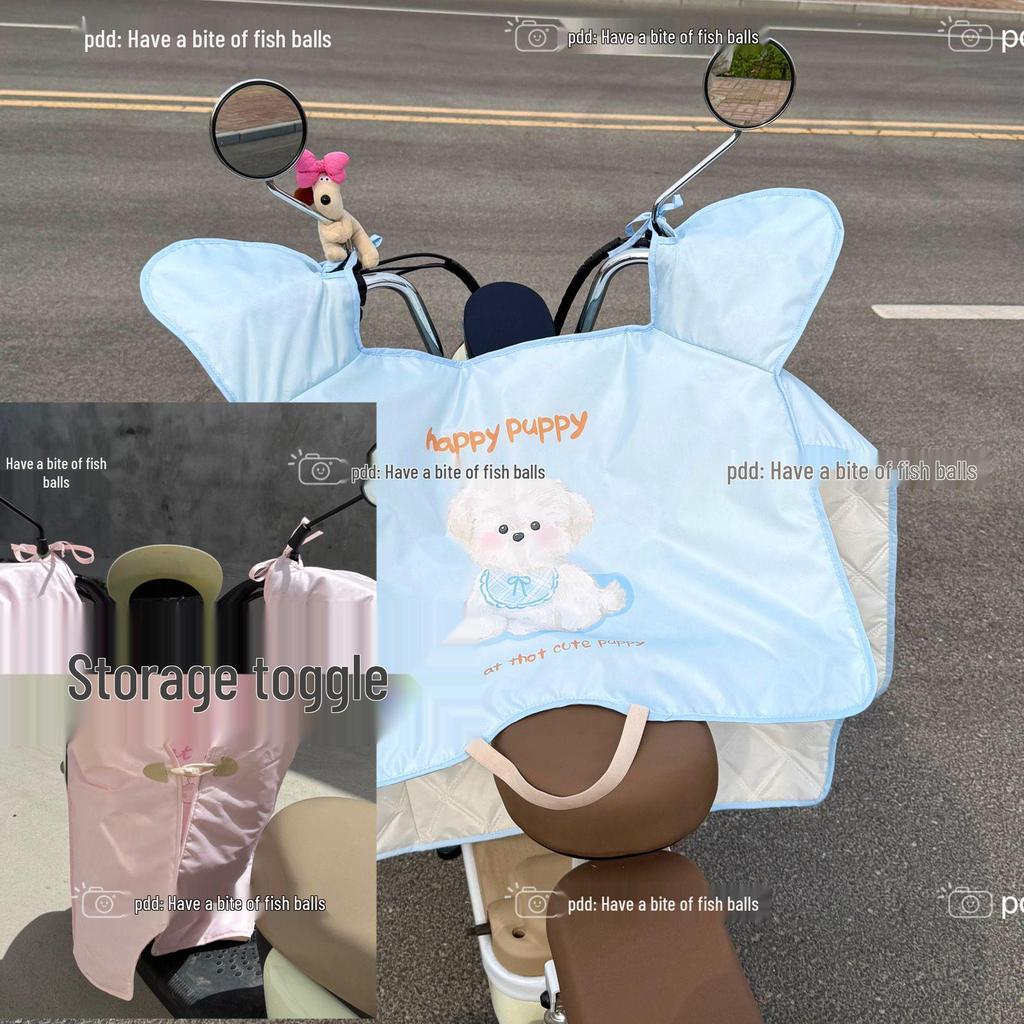 Electric Motorcycle Windshield Cover: Summer Sunshade, Rainproof, Thin Heat Insulation, Waterproof, UV Protection
