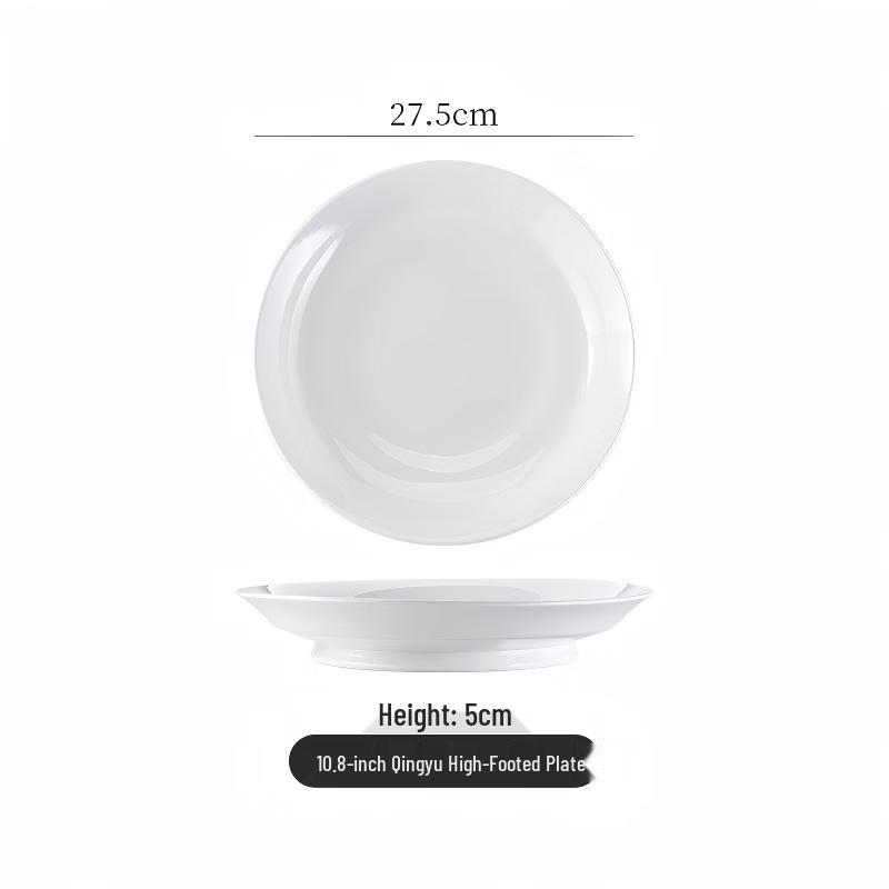 

DeRuiEn Ceramic Footed Serving Plate