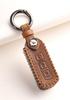 [Kinotaka] Genuine Leather Smart Key Case for Honda Cars, 3 Buttons, New NBOX Custom,