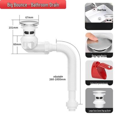 SIOYIE Washbasin Anti-odor Drain Pipe