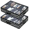 1Pc Closet Bed Shoe Storage Boxes Foldable Underbed Shoesorganizer Containers Under Bed Storage Bags Home Shoe Rack Organizer