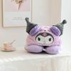 Hello Kitty U-förmiges Nackenkissen mit süßem Hut für Reisen und Büro-Ruhe