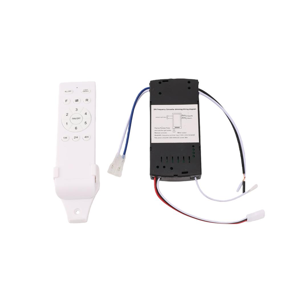 Ceiling Fan Remote Control Kit 6 Speeds with Timer Remote Control Replacement for Most Ceiling Fans Lamp
