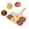 Nonstick Divided Grill Pan 4 Section Breakfast Pan Versatile Griddle Pan for Egg Steak Easy To Clean