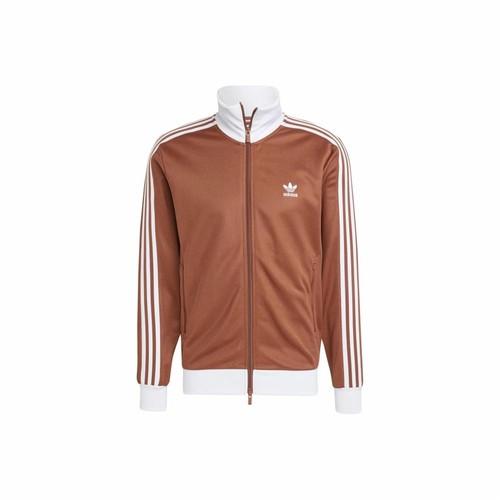 

adidas Originals striped long-sleeve retro sports jacket for men, brown 2XL коричневый