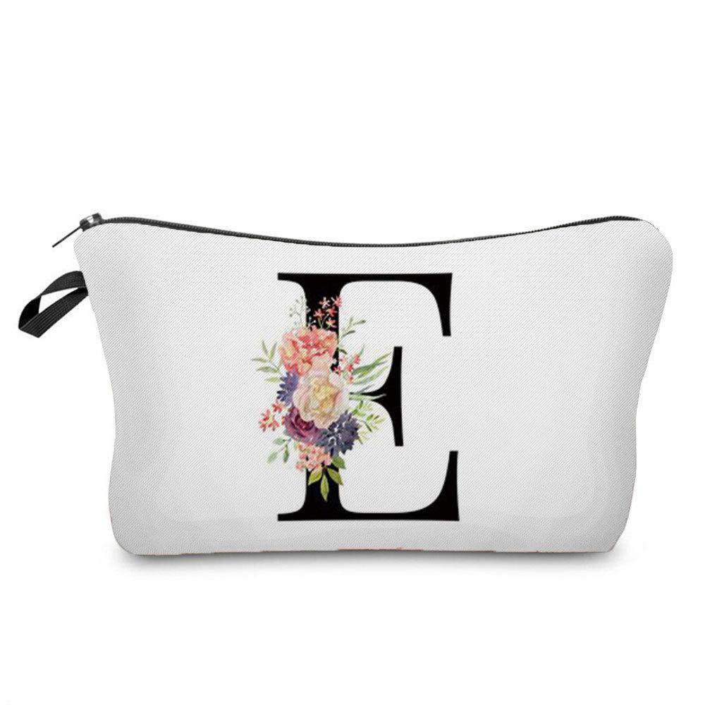 Women Letter Print Cosmetic Bag Toiletries Organize Travel Storage Case  6423 KTB