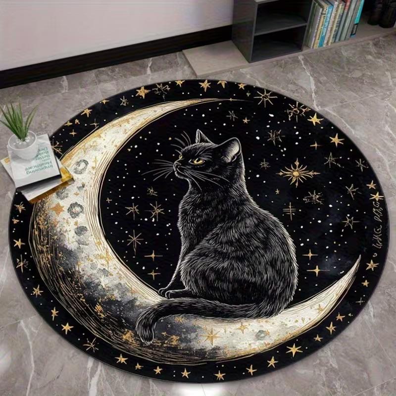 

Ocean Underwater World Round Rug Colorful Tropical Fishes Coral Carpet for Living Room Bedroom Home Decor Floor Mat 80cm