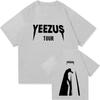 Hot Selling Unisex Loose Vintage Hip Hop Streetwear TShirt 2026 Kanye West Ye Album Pattern DoubleSided Print Casual Tshirt