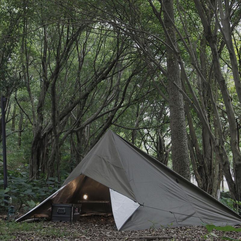 Junkaiwei 210T Silver Camping Canopy Tent