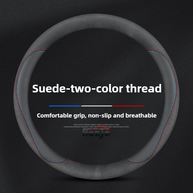 Leather Car Steering Wheel Cover for Hyundai I30 Ioniq I20 I10 I40 Staria Ter Tucson Accent I30n IX35 Kona Creta Accessories