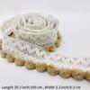 1m DIY Pom Pom Ball Tassel Fringe Trim Edging Sewing Upholstery for Curtain Trim