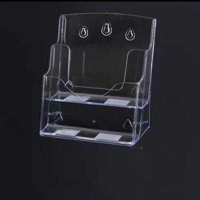 A4/A5/A6 Clear Flyers Display Stand Wall Mount 2/3/4 Layers Brochure Holder Large Opening Space Saving Desktop Document Rack