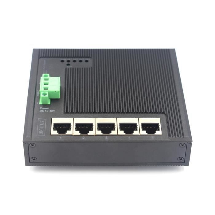 Commutateur réseau géré - DIGITUS - DN-651126 - 5 ports - 10 Gbit/s - Ethernet RJ-45