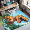Custom Name Dinosaur Printed Carpet,Rug for Office Chair Living Room Bedroom Kitchen Room Decor Gifts.
