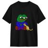 Unisex Tshirt Pepe The Frog Leisure Pure Cotton Tee Shirt Short Sleeve T Shirt Crew Neck Clothes Printed