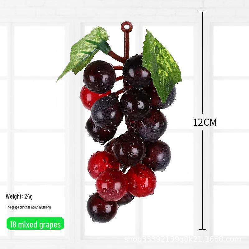 Kids' Educational Toys: Simulated Fruits - Grapes, Persimmons, Apples, Bananas - for Play, Decor, and Props