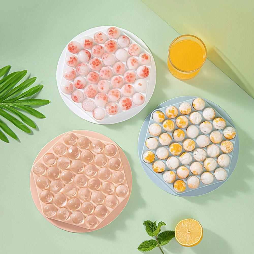 Whiskey Ball Ice Cube Maker Mould 37 Grid Ice Cube Tray Mold Mini Hockey Ice Making Mold  Gifts