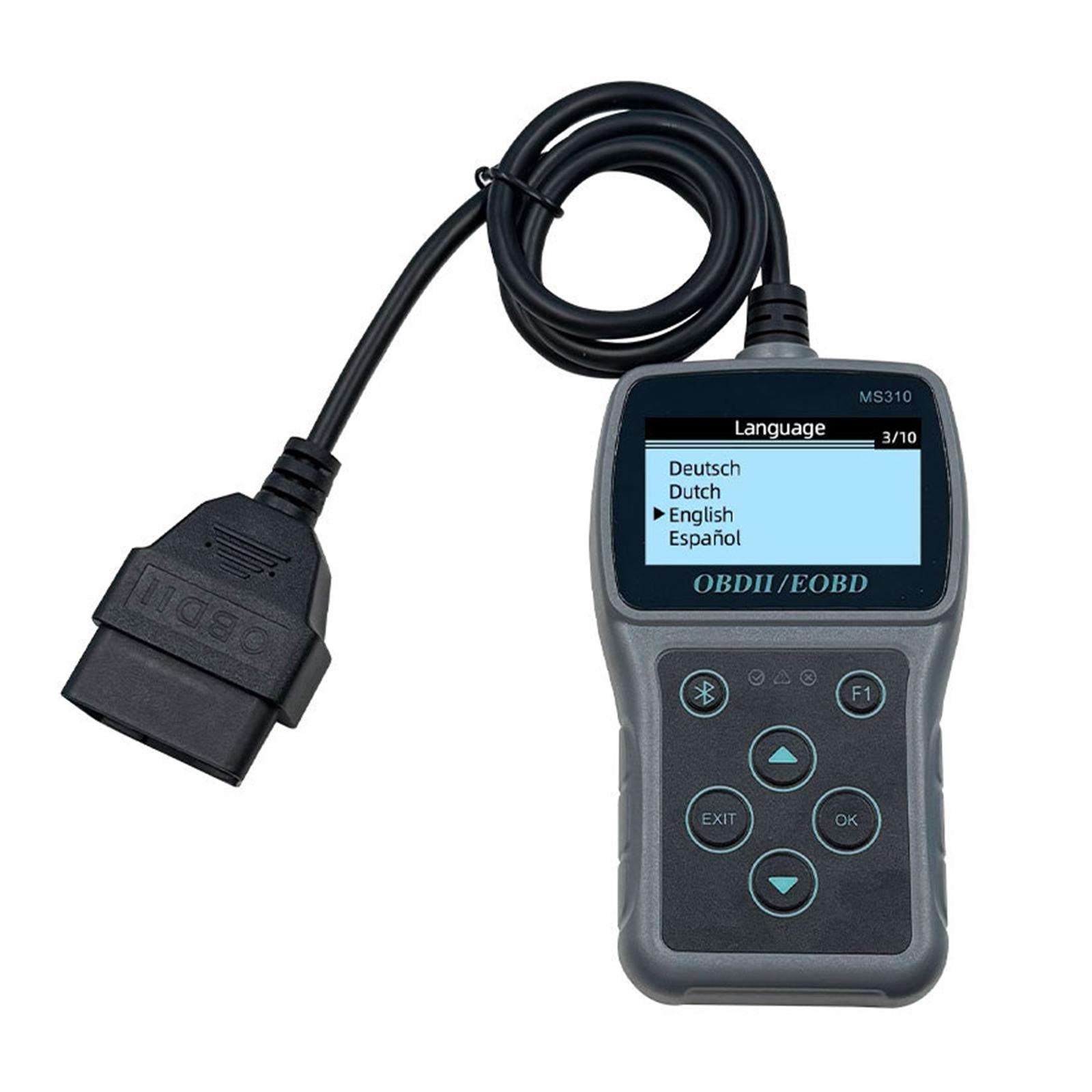 

OBD2 Сканер Тестер аккумулятора с функцией просмотра стоп-кадра Готовность I/M Многоязычный Автомобильный считыватель кодов Диагностический OBDII Сканер 1