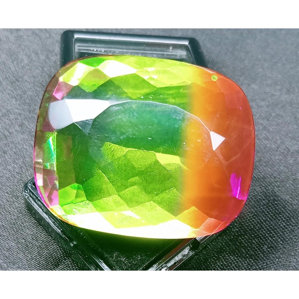 Fabulous Natural Bi-Color Tourmaline 112-114 Ct Cushion Cut Certified Gemstone