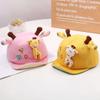 Cartoon Giraffe Baby Baseball Cap Cute Cotton Soft Brim Infant Sun Hat Summer Kids Boy Girl Duck Tongue Hats