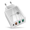 4A Multi-Port PD20W + 2.4A 3-USB Charger European, American and British Adapter